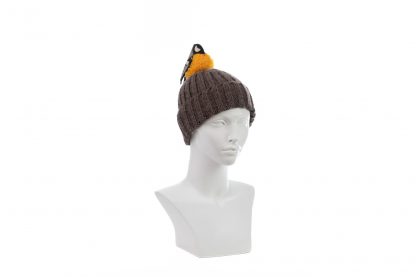 You're So Tweet - Brown and Yellow Bird Bobble Hat - Image 3