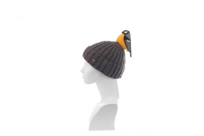 You're So Tweet - Brown and Yellow Bird Bobble Hat - Image 4
