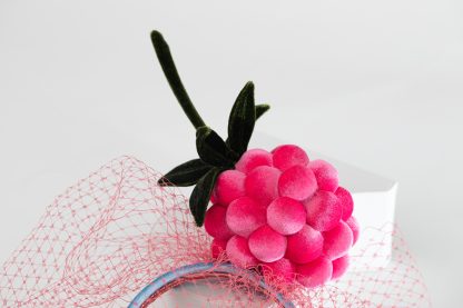 Fruit Loops - Raspberry Fascinator - Image 8