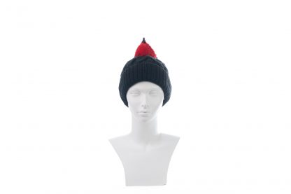 You're So Tweet - Dark Grey and Red Bird Bobble Hat - Image 5